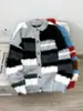 Suéter cárdigan retro a rayas de colores block estilo americano, unisex, corte holgado, casual, cuello redondo, perfecto para parejas