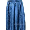 Popular Estilo Delgado de Primavera y Verano Flor de Rosa Fresca Teñida Tela Jacquard de Alta Densidad en Stock para Ropa y Pantalones de Mujer