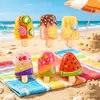 Paleta de helado de fruta simulada, accesorios de resina, pegamento de crema para bricolaje, decoración de funda de teléfono, adornos de mini comida de juguete