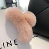 Nuevo clip de otoño e invierno, pinza para el cabello Mao, accesorios para el cabello de peluche de súper hada de Corea del Sur, pelo de conejo rex, clip bb de piel linda de gran tamaño