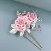 Kit de Materiales para Envolver Flores de Rosa Rizada Hechas a Mano para Accesorios de Peinado de Estilo Antiguo y Tocados Hanfu