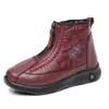 Novos Sapatos de Inverno para Mulheres, Dropshipping de Peça Única, Quentes e Confortáveis, Botas de Neve Antiderrapantes Casuais com Forro de Lã para Mulheres de Meia-Idade e Idosas, Sapatos de Mãe