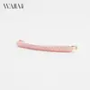 Novo Prendedor de Cabelo Xadrez Colorido de Acetato da Wjia, Estilo Vintage, Piranha Simples para Franja e Cabelo Lateral, Acessório de Cabelo