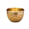 [Venta al por mayor de fábrica] Cilindro Baifu de latón puro, pequeño adorno para copa de vino, cilindro Caicai de arroz reclutado, cenicero pequeño de cobre con forma de cornucopia.