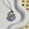 [Fosforescente] Glitter Fino Concha Pérola Corrente de Celular Gelatina Transparente Pingente Degradê Presente para Melhor Amigo