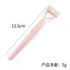 Cepillo para Cejas Plegable de Doble Punta, Peine Recto de Acero, Peine Multifuncional para Cejas y Pestañas, Cepillo Espiral de Doble Punta, Cepillo para Pestañas, Peine de Acero