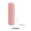 Conjunto de caixa de escova de dentes portátil de viagem personalizada, copo de lavagem com tampa, tubo de pasta de dente, caixa de armazenamento de escova de dentes, copo de enxaguatório bucal
