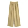 Para Roupa Casual de Verão Nova Feminina Estilo Europeu e Americano Transfronteiriça Conjunto Strappy Jaqueta + Calça de Cintura Elástica Wide Leg
