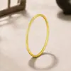 Pulseira Dourada Sa do Vietnã para Mulheres Pulseira Herança Método Antigo Pulseira de Ouro Simulado Anel Liso Sólido Joia Douyin Live Spot