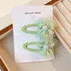 Pasador para el Cabello de Niña Pinza para el Pelo de Flor para Niñas Flequillo de Bebé Pinza BB Adorno para la Cabeza Niña Pequeña Accesorios para el Cabello de Princesa Nuevo Estilo 2025