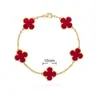 Pulsera de Trébol de Cuatro Hojas y Cinco Flores CNC Oro V Delgado Flor Nueva Edición Artesanía Fina Cadena Gruesa de Nueve Secciones Pulsera de Trébol de Cuatro Hojas de Nácar Blanco Natural