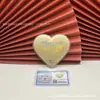Amor no Dia dos Namorados Chinês Peça de Ouro em Forma de Coração 52mg Ouro Puro 999 Presente de Dia dos Namorados Chinês Ouro Casca d'Água Atacado