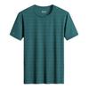 Camiseta de manga corta de seda de hielo para hombre verano ropa de secado rápido deportes al aire libre ocio camiseta de color sólido para hombre fabricantes venta al por mayor