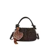 Bolso de mano de alta gama estilo coreano transfronterizo para dropshipping para mujer, nuevo y elegante bolso de hombro plisado 2025, bolso cruzado vintage