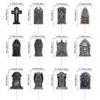 Decoración Temática de Terror de Halloween Transfronteriza Bandera Feliz Halloween Calabaza Fantasma Lápida Banner Venta al por Mayor Personalizado