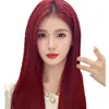 Peluca de pelo rosa medio largo liso red net Lolita pelo largo rosa peluca de dibujos animados universal pelo liso al por mayor