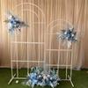 Nuevos accesorios de boda chinos decoración fondo caja de hierro forjado boda creativo fondo de escenario arco pantalla