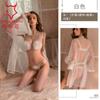 Roupa íntima sexy, pijama de alta qualidade, sexy, peito pequeno, grande, pelúcia, roupão de banho com perspectiva de três pontos, camisola 2114