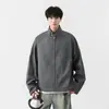 Chaqueta de Estilo Americano Cleanfit para Hombre, Primavera y Otoño, Estilo Callejero Fresco, Estilo Granja Vintage, Corte Holgado, Cuello Alto, Ropa de Abrigo