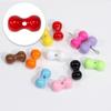 Estrellas acrílicas amor cuadrado cuentas sueltas cuenta con agujero pasante pulsera cadena para teléfono móvil llavero accesorios DIY