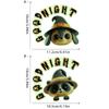 Nuevas Pegatinas Halloween Luminiscentes en la Oscuridad, Bruja Calavera Aterradora Pegatinas Creativas para Interruptor de Dormitorio, Accesorios de Broma Aterradores para Fiestas