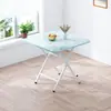 Mesa de jantar dobrável, mesa de jantar simples e portátil para uso doméstico, apartamento de aluguel, apartamento pequeno, mesa de jantar quadrada minimalista