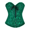 Espartilho Bustier Estilo Palácio com Decote Ombro a Ombro, Modelador Vintage de Cetim Jacquard com Botões, Fornecimento Direto Transfronteiriço no Atacado