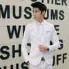 Jaqueta de Terno Masculino Slim Fit para Primavera e Outono Moda Solta Casual Terno Único Exportação Terno Pequeno