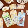 Tarjeta de oso para niños con cabeza y dorso, traje de dibujos animados de capibara, material de embalaje para tarjetas de felicitación, linda tarjeta de regalo