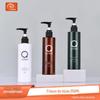 Frasco de xampu personalizado de 250 ml, conjunto de loção para animais de estimação, frasco de gel de banho transparente com alça plana