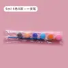 Set de Pintura Acrílica Infantil de 12 Colores, Set de 6 Piezas para Pintura Artística de Estudiantes y Colorear Muñecos de Yeso