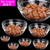 Ensaladera Tazón de Vidrio Pequeño, Tazón Transparente para Aceite Esencial para Estudiante Salón de Belleza, Tazón para Mascarilla, Tazón para Pudín, Tazón para Pastel