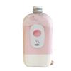 Botella de tarjeta de trigo rojo neto, botella de té con leche desechable transparente de 350 ml, botella de jugo creativa de 400 ml, botella de bebida de plástico PET