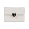 Nuevo Estilo Porta Tarjetas Forma de Corazón Piel Agrietada Estuche para Identificación Coreano Nicho Tarjeta Bancaria Mini Lindo Texturizado Compacto Cartera de Moda