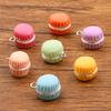 7 Cor 14 * 17mm DIY acessórios de resina dupla macaron cor hambúrguer biscoito pingente bagagem pingente