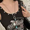Collar Colgante Corazón de Cristal Estrella de Mar Redonda para Mujer Lujo Accesible Gama Alta Estilo Festivo Cadena para Clavícula Accesorios de Collar Sencillos