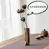 Retro Madera Flotante Natural Madera Maciza Zen Flores Secas Flores Reales Cápsulas de Loto Flores Secas Loto Flores Secas Decoración Adornos Chinos Sala de Estar