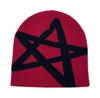 Gorro de punto de cinco puntas transfronterizo nuevo otoño e invierno cálido frío gorro de lana para hombre y mujer gorro de hip-hop para comercio exterior