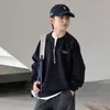 Ropa para niños para niños, sudadera de otoño 2026 nuevo estilo, tops casuales de moda para primavera y otoño para niños mayores