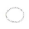 Pulseira de Aço Titânio Transfronteiriça para Homens, Simples e Fashion, Design de Nicho Europeu e Americano, Pulseira de Corrente Quadrada para Mulheres, Joias Versáteis para Atacado