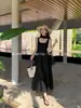 Xiu Xixi Treze Linhas 2026 Primavera Novo Estilo Elegante Tencel Gola Redonda Gola Alta Vestido Colete 88509
