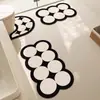 Alfombrilla absorbente para suelo de lavabo de baño, alfombrilla antideslizante de tierra de diatomeas, alfombrilla en forma de U para inodoro, felpudo para entrada de baño