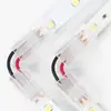 Conector de hebilla de cristal para barra de luz suave LED de 8 mm, conector de placa monocromática 2835, adaptador de cable tipo L
