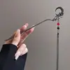 Grampo de Cabelo de Madeira de Alta Qualidade com Franjas e Design Floral, Acessório de Cabelo Estilo Chinês Tradicional para Mulheres, Novo Modelo 2026, Novo Grampo de Cabelo Estilo Chinês