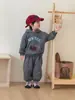 Conjunto Outono e Inverno Infantil Meninas Esportivo Plus Veludo 2026 Novo Bebê Casual Moletom e Calça Meninos Conjunto de Duas Peças