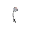 Venta Directa de Fábrica Acero Inoxidable Dragón Garra Incrustada Zirconia Aros para Piercing Anillos Decorativos Personalizados Joyería para Piercing Tachuelas para Cejas Tachuelas para Orejas