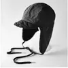 Sombrero de Vuelo de Color Sólido, Ligero y de Terciopelo con Correa, de Doble Uso, para Hombres y Mujeres, Sombrero de Protección para los Oídos Cortavientos y Cálido para Ciclismo al Aire Libre en Otoño e Invierno