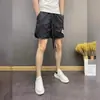 Pantalones Cortos de Playa Finos de Verano para Jóvenes Hombres Estilo Coreano Ajustados Marca de Moda Populares en Internet Ins Casual Pantalones Cortos de Cuatro Puntos