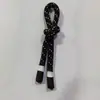 Venta directa de fábrica: Cuerdas de tracción de goma bañadas en blanco y negro, tiradores de cremallera, hilo reflectante de colores, cordones de tracción de doble extremo para bolsas y equipaje