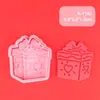 Molde para Galletas Temático Navideño Dibujo Animado Regalo de Navidad Galleta Artificial Prensado Estéreo 3D Herramienta de Horneado para Fondant